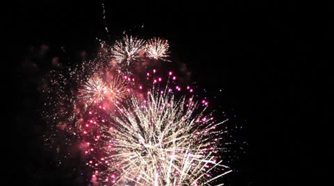 Fireworks grand finale Stock Footage 26554375