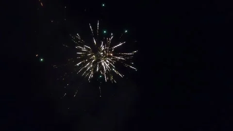 Fireworks on the ground Stock Footage 146028036