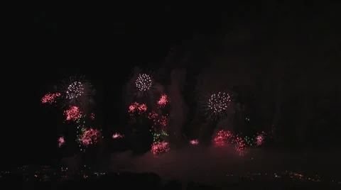 Fireworks H 스톡 동영상 7728090