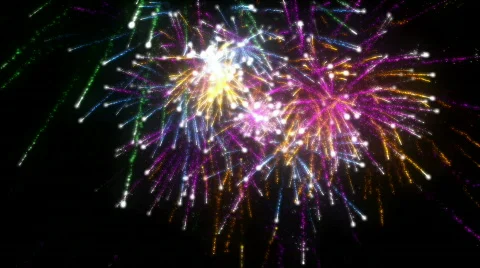 Fireworks. HD. CG. 스톡 동영상 492023