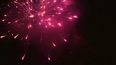 Fireworks HD Stock Footage 89825893