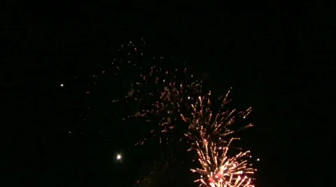 Fireworks Heart Video stock 698852