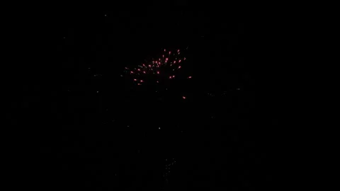 Fireworks Home Display Ac Continuous Sequence Pt1 of 3 Stock Footage 242091180
