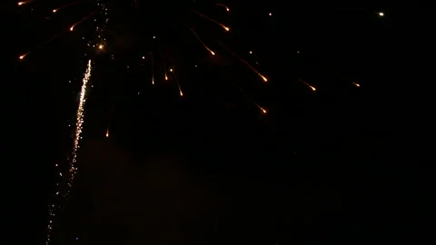Fireworks Home Display Ba Continuous Sequence Pt2 of 2 Stock Footage 242097143