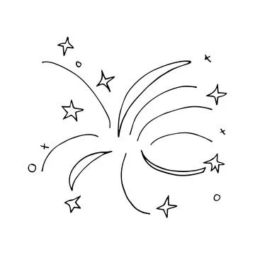 Fireworks in honor of the holiday Stock Illustration