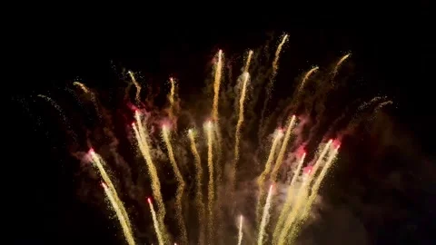 Fireworks Horizontal Red Flare 스톡 동영상 295513395