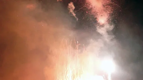 Fireworks in Iceland Stock Footage 27788031