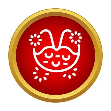 Fireworks icon celebrating pyrotechnics event party festival Stock Illustration