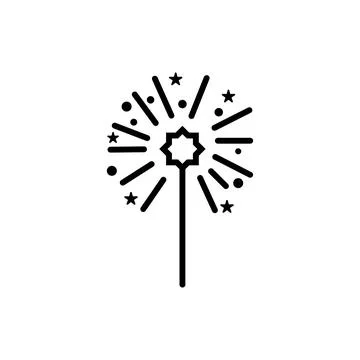 Fireworks icon design template isolated illustration Stock Illustration