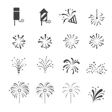 Fireworks icon Stock Illustration