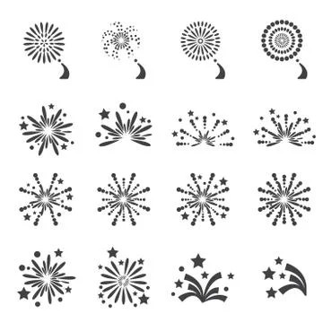 Fireworks icon Stock Illustration