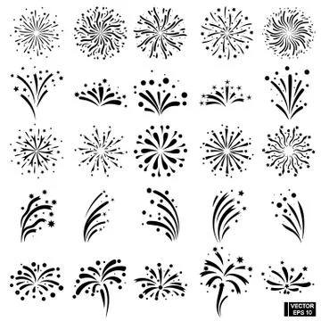 Fireworks icon set. Иллюстрация