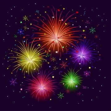 Fireworks Stock Illustration