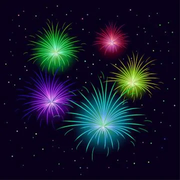 Fireworks Stock Illustration