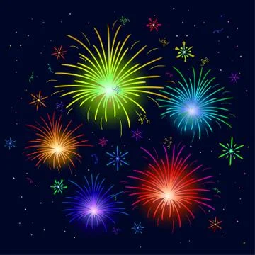 Fireworks Stock Illustration