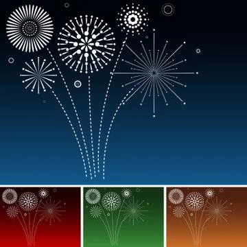 Fireworks Stock Illustration