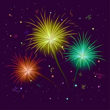 Fireworks Stock Illustration