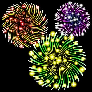 Fireworks Stock Illustration