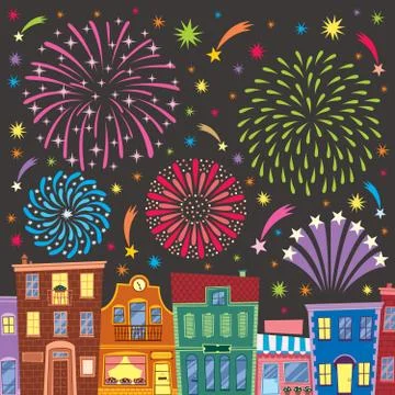 Fireworks Stockillustratie