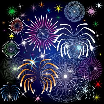 Fireworks Stock Illustration