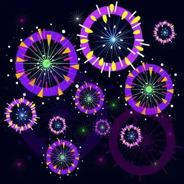 Fireworks Stock Illustration