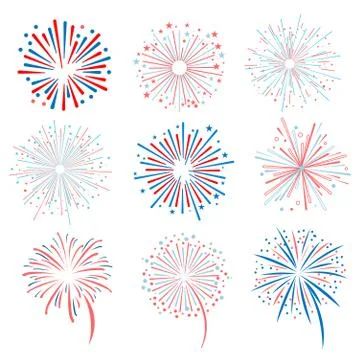 Fireworks illustration Stock Illustration