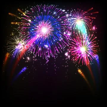 Fireworks illustration Stock Illustration