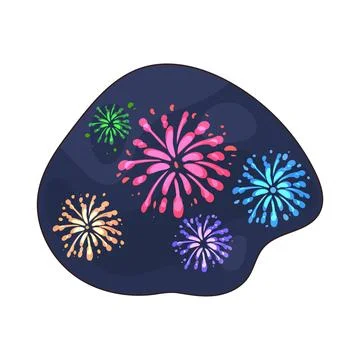 Fireworks illustration 스톡 일러스트