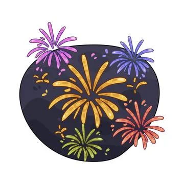 Fireworks illustration Stock Illustration