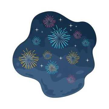 Fireworks illustration Stock Illustration