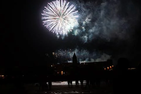 Fireworks k 스톡 사진