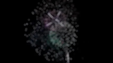 Fireworks Kaleidoscope Background Stock Footage 32773890
