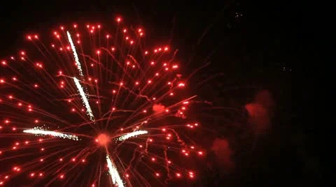 Fireworks in Key Largo Stock Footage 12874853