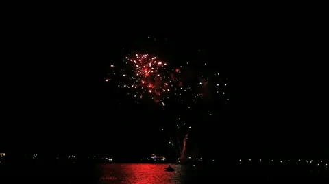 Fireworks in Key Largo Stock Footage 12889853