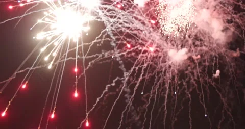Fireworks LAUNCH  close up Stock Footage 166326834