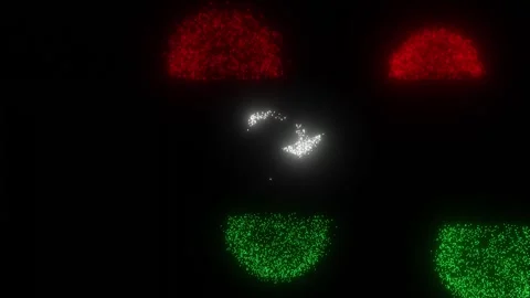 Fireworks of the Libyan Flag (w/Matte) Video stock 255663354