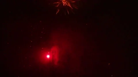 Fireworks light background Stock Footage 46740923
