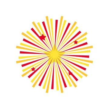 Fireworks light celebration Stock Illustration