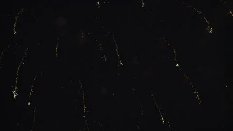 Fireworks light up the night sky Video stock 218182395