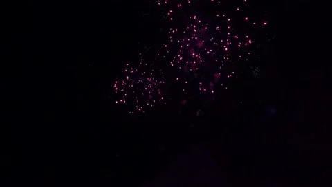 Fireworks light up the sky with dazzling display. Stock Footage 193727449
