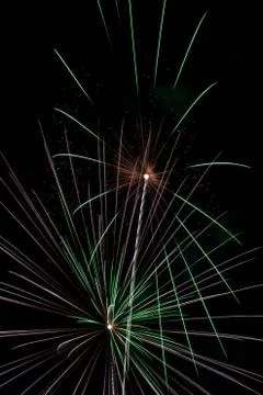 Fireworks light up the sky with dazzling display Stock Photos
