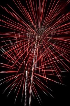 Fireworks light up the sky with dazzling display Stock Photos