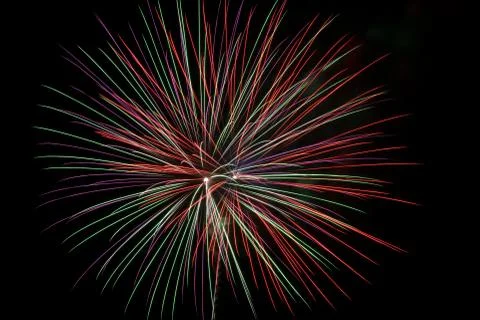 Fireworks light up the sky with dazzling display Foto stock