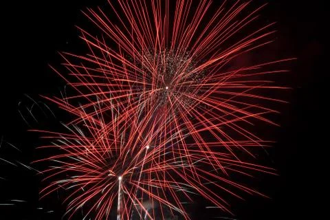 Fireworks light up the sky with dazzling display Foto stock