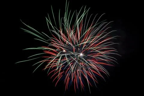Fireworks light up the sky with dazzling display Stock Photos