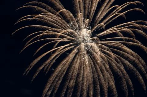Fireworks light up the sky with dazzling display Stock Photos