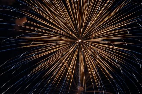 Fireworks light up the sky with dazzling display Stock Photos
