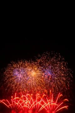 Fireworks light up the sky Stock Photos