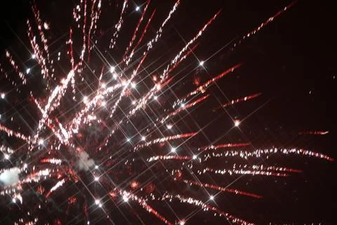 Fireworks light in sky Stock Photos