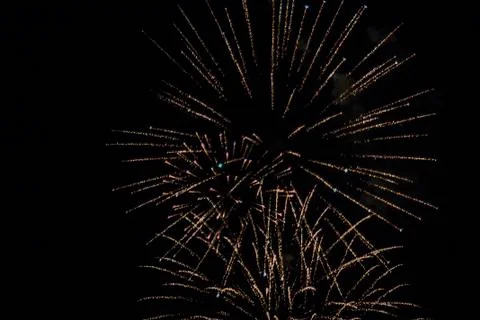 Fireworks light up the sky Stock Photos